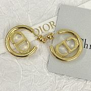 Dior Gold Loop Earrings - 2