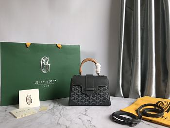 Goyard Mini Souple Grey Handle Bag - 20x14.5×9cm