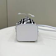 Fendi mini Mon Tresor Black and White Bucket Bag - 12×18×10CM - 5