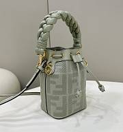 Fendi mini Mon Tresor Green Bucket Bag - 12×18×10CM - 6