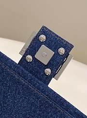 Fendi Baguette Blue Denim Bag - 26-5-15CM - 3