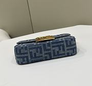 Fendi Small Baguette Denim Bag - 19.5/5/11CM - 6