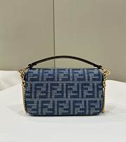 Fendi Small Baguette Denim Bag - 19.5/5/11CM - 2