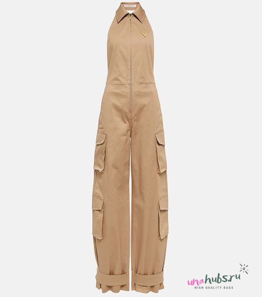 Valentino Cotton cargo overalls jumpsuit - 1