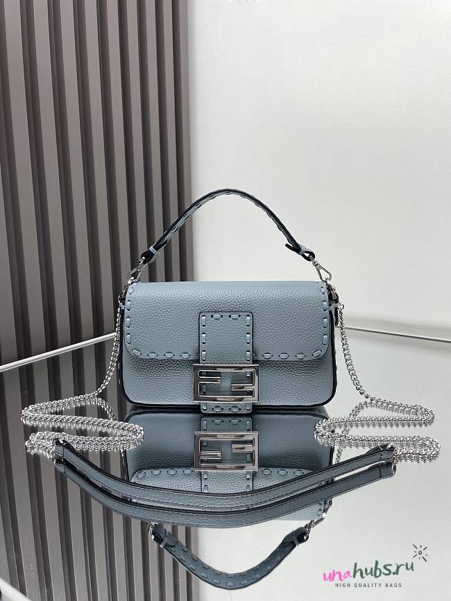 	 Fendi Baguette Mini Blue - 20*5*13CM - 1