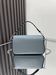 	 Fendi Baguette Mini Blue - 20*5*13CM - 5