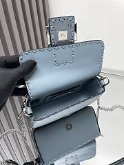 	 Fendi Baguette Mini Blue - 20*5*13CM - 3