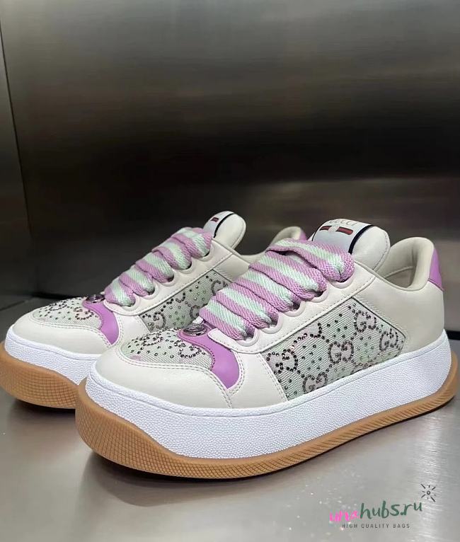 Gucci Screener Sneakers Purple&Mint - 1