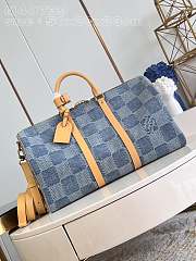 Louis Vuitton Keepall Denim Monoogram - 50 x 29 x 23  - 1