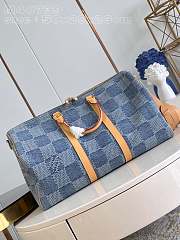 Louis Vuitton Keepall Denim Monoogram - 50 x 29 x 23  - 2