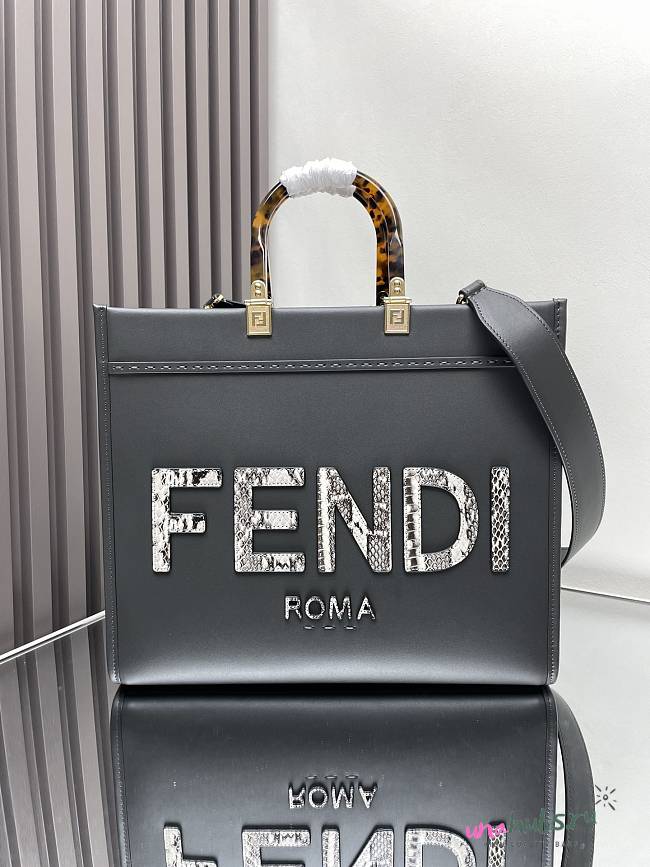 Fendi Sunshine Tote Black - 35x17x31CM - 1