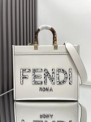 	 Fendi Sunshine Tote White - 35x17x31CM - 1