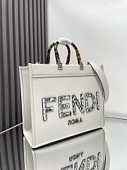 	 Fendi Sunshine Tote White - 35x17x31CM - 2