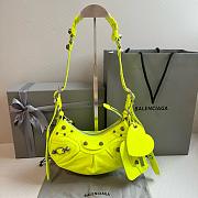 Balenciaga Le Cagole XS Shoulder Bag Neon Yellow - 1