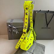 Balenciaga Le Cagole XS Shoulder Bag Neon Yellow - 6