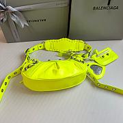 Balenciaga Le Cagole XS Shoulder Bag Neon Yellow - 3