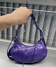 Balenciaga Le Cagole XS Shoulder Bag Purple  - 2