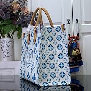 Louis Vuitton Onthego PM Tiles Canvas Coral Blue - 25x19x15cm - 3