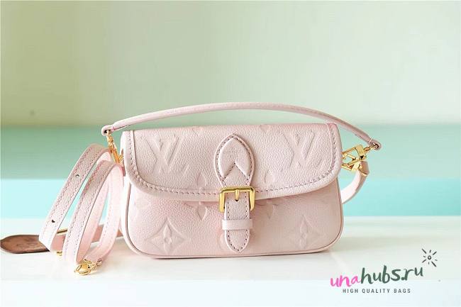 Louis Vuitton Nano Diane Monogram Empreinte Pink Bag - 19x10.5x6cm - 1