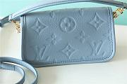 	 Louis Vuitton Nano Diane Monogram Empreinte Blue Bag - 19x10.5x6cm - 4