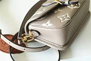 	 Louis Vuitton Nano Diane Monogram Empreinte Taupe Bag - 19x10.5x6cm - 5