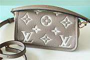 	 Louis Vuitton Nano Diane Monogram Empreinte Taupe Bag - 19x10.5x6cm - 2