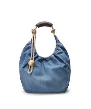 Loewe  Squeeze bag in washed denim - 33x34x13cm - 1