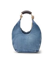 Loewe  Squeeze bag in washed denim - 33x34x13cm - 4