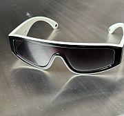 CHANEL SHIELD SUNGLASSES Nylon Fibre Black & White.  - 5