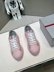 Prada America's Cup Soft Rubber and bike farbic Pink Sneakers - 5