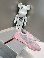 Prada America's Cup Soft Rubber and bike farbic Pink Sneakers - 3