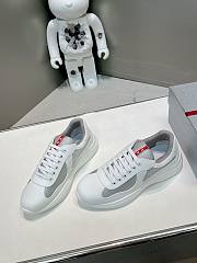 	 Prada America's Cup Soft Rubber and bike farbic White Sneakers - 1