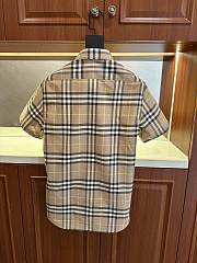 Burberry Plaid Patterns Short Sleeves Shirts - 3