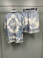 	 Versace Barocco Sea Silk Set Grey,Print - 4