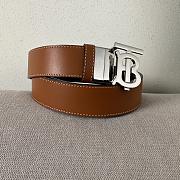 Burberry Reversible Monogram Motif Leather Belt Brown - 1