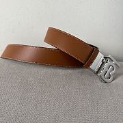 Burberry Reversible Monogram Motif Leather Belt Brown - 4