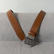 Burberry Reversible Monogram Motif Leather Belt Brown - 2