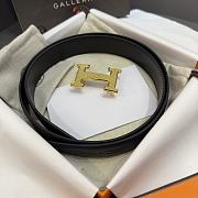 	 HERMES Box Togo 32mm Gold Buckle H Belt - 4