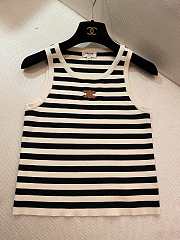 Celine Black and White Tank Top - 4