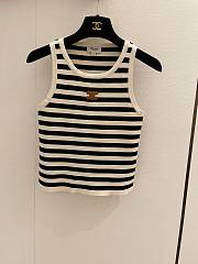 Celine Black and White Tank Top - 3