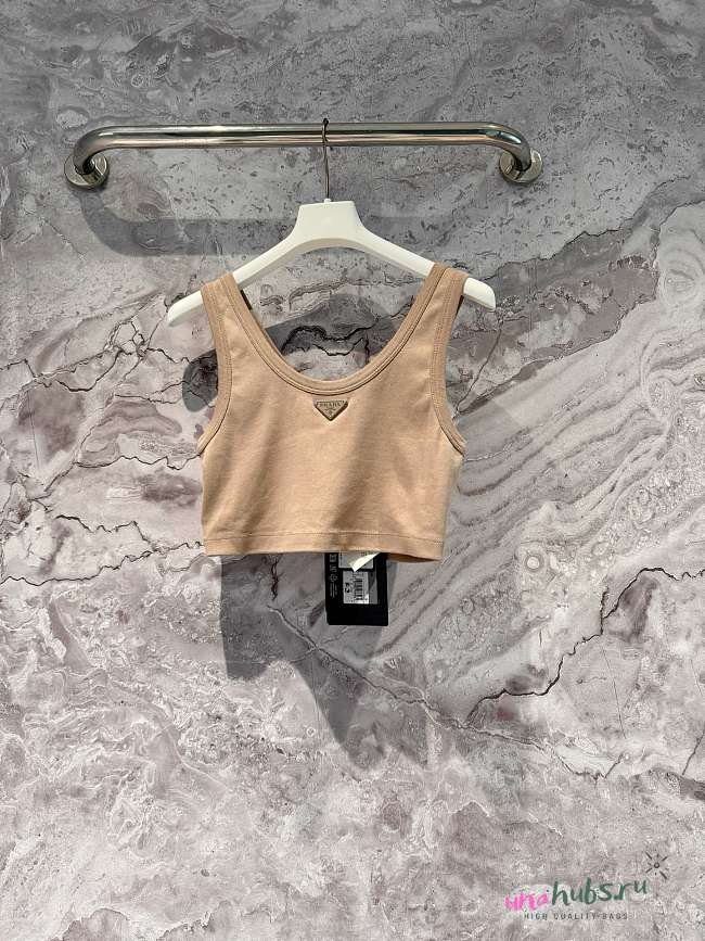 Prada Tank Top In Beige Color - 1