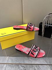 Fendi Canvas Floral Slides - 6