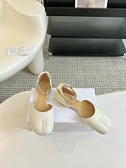 	 Maison Margiela tabi toe block heel sandals white - 3