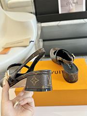 Louis Vuitton Monogram Brown Leather Pumps - 2