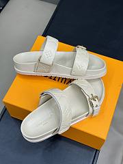 Louis Vuitton Bom Dia Flat Mule White Monogram - 2