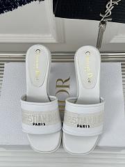 	 Dior Everyday Heels White 8.5cm - 6