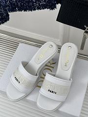 	 Dior Everyday Heels White 8.5cm - 3