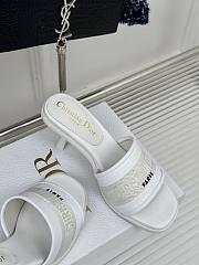 	 Dior Everyday Heels White 8.5cm - 2