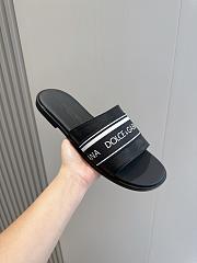 Dolce&Gabbana Black Leather Men Slides - 6