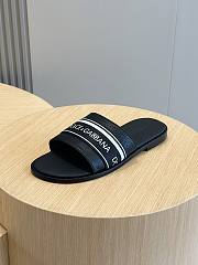 Dolce&Gabbana Black Leather Men Slides - 4